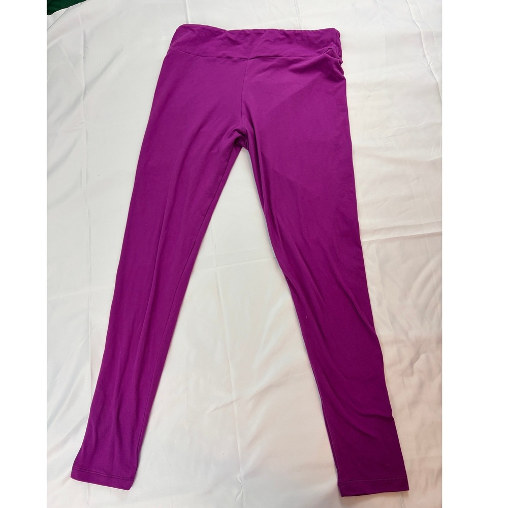 LuLaRoe TC Tall & Curvy Leggings Plus Size Solid Magenta Purple Buttery Soft